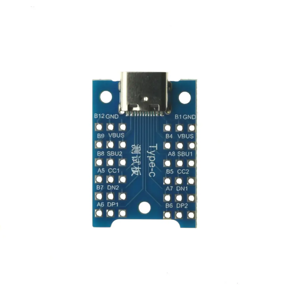 1-50pcs USB Type-C Breakout Board – All Pins Exposed, VBUS GND DP DN CC SBU, for Charging & Data Debugging, DIY Electronics image 11