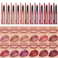 Integrated waterproof lipliner+lipstick lipstick lipstick set,no smudge,no fade,no cup,durable,easy to create a perfect makeup! 3