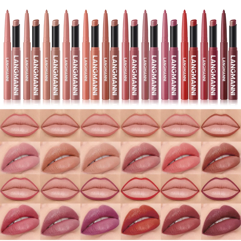 Integrated waterproof lipliner+lipstick lipstick lipstick