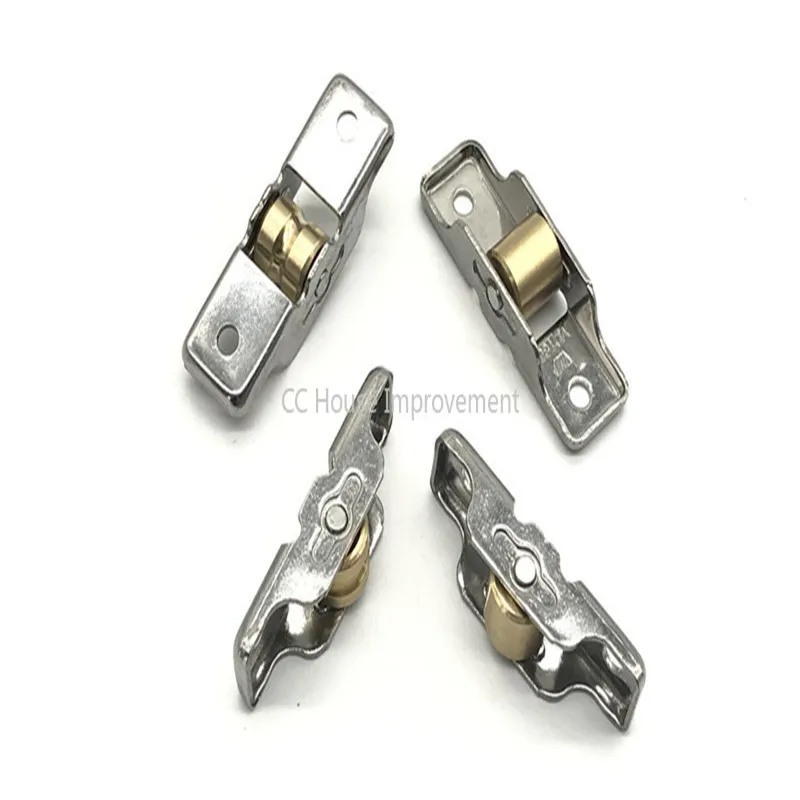 4 Rulli Per Porte Scorrevoli In Acciaio E Rame - Ricambio Per Patio E Finestre, Con Viti - Foto 5