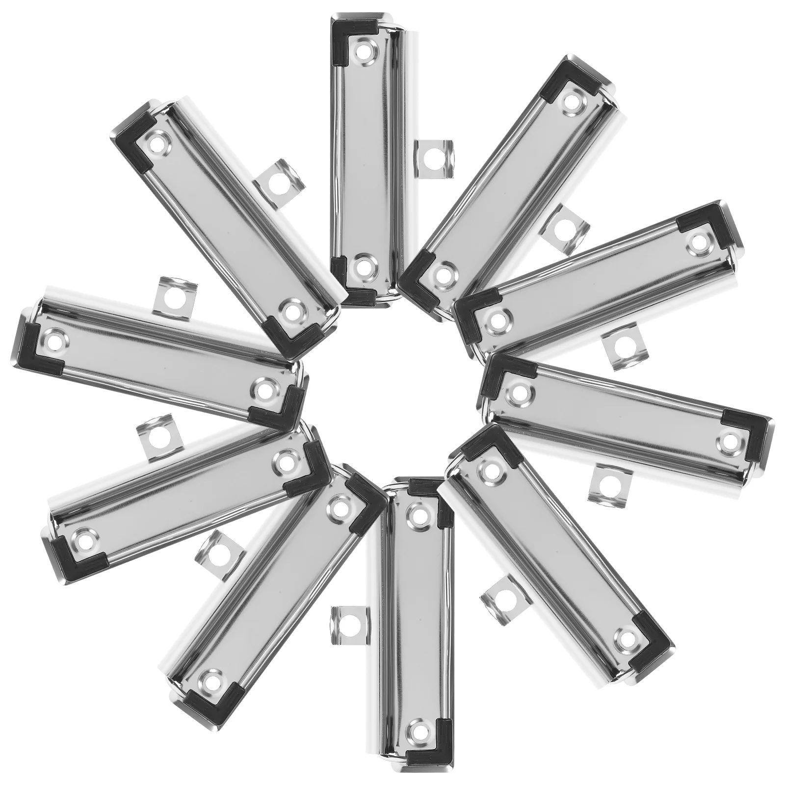 

10 Pcs Binder Clips Business Clipboard Plate Clamp Office Large Metal Clamps Document Paper