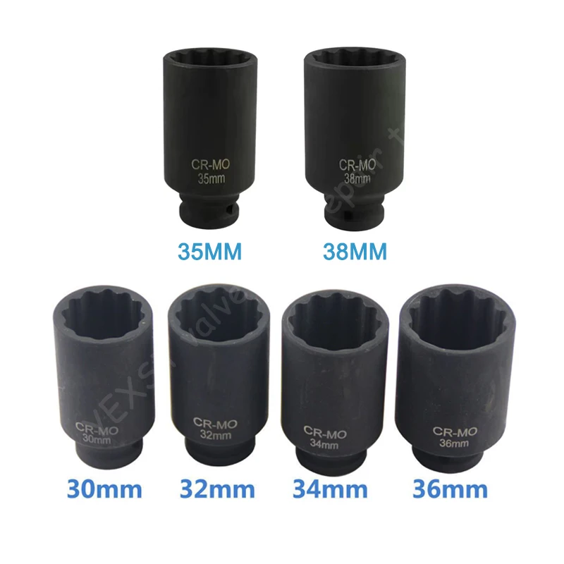 12Point 35MM 36MM 38MM Spindle Axle Nut Socket Hub Removing Installing