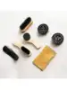 8pcs Shoe Shine Care Kit Black & Transparent Polish Brush Set Home Genuine Leather Shoe Care Set Polish Tool with Bag 3