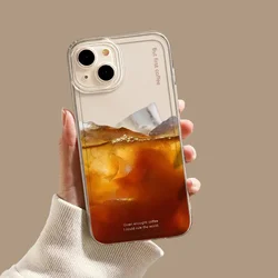 Cute Cartoon Iced Americano Couple Phone Case - Stylish Mobile Cover for iPhone 7 8 or SE (Style 1)