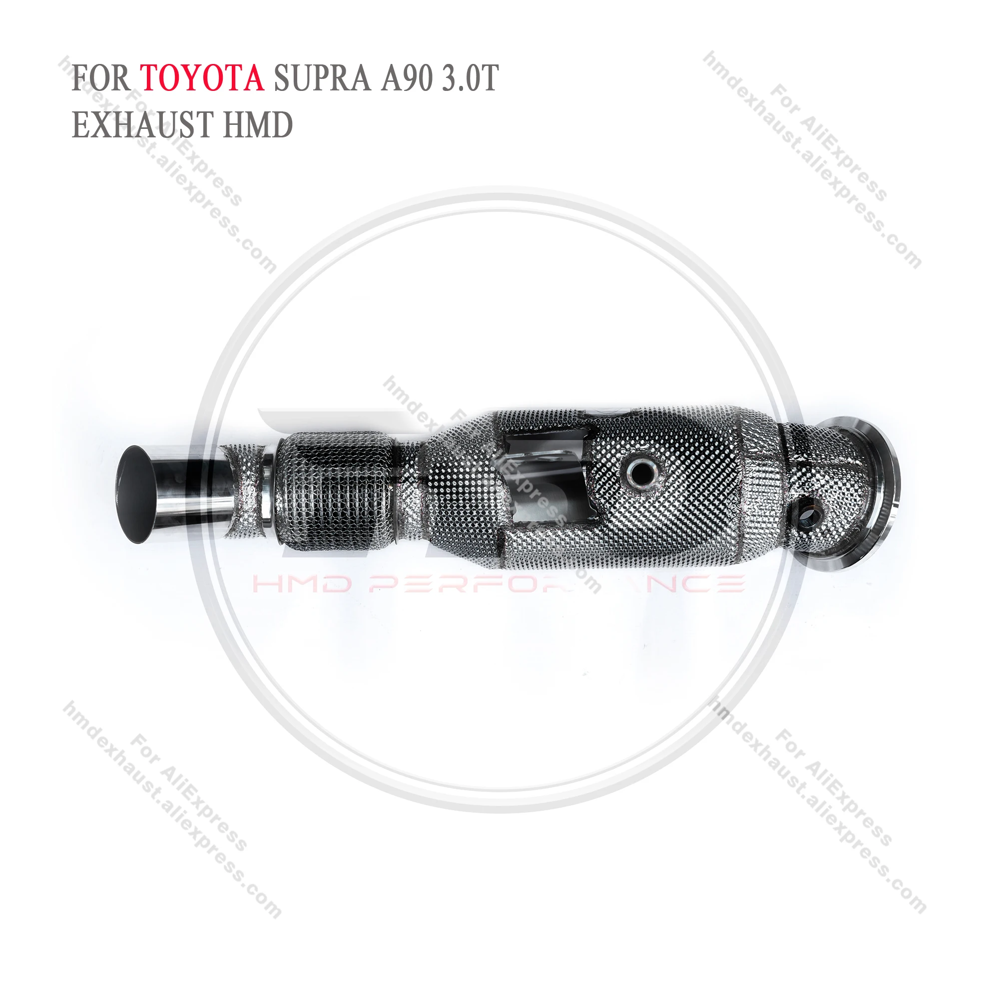 

HMD Exhaust System High Flow Performance Downpipe for Toyota GR Supra A90 3.0T With Heat Shield Racing Pipe