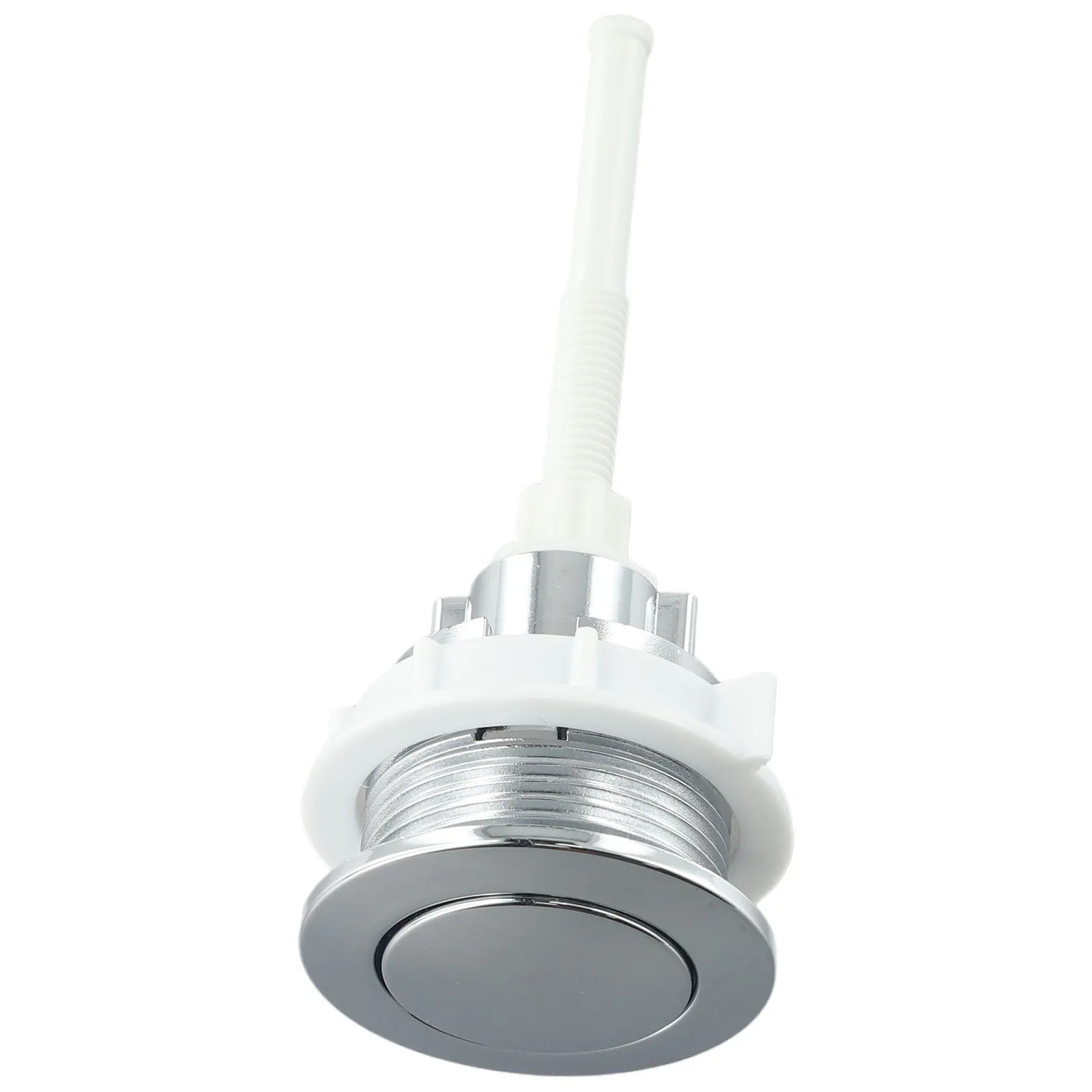 Description Picture 4 of itemChrome Toilet Push Button Single Flush Button Toilet Water Tank Button Round Valves Bathroom Toilet Parts