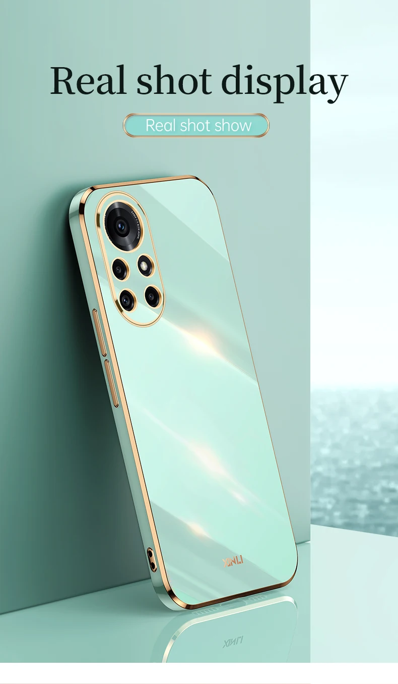 Bling Soft Shockproof Cover Square Luxury Plating Phone Case 3D Laser do Huawei P30 LITE P40 P50 PRO Nova 5T 8 8i 9 Pro_voghion.com