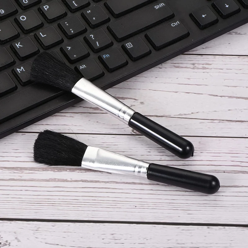 Small Portable Plastic Round Handle Anti Static Clean Brushes Computer Keyboard Laptop Electronics Camera Cleaning Brush Duster 5