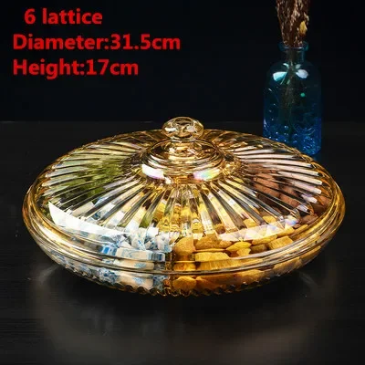 Transparent Acrylic Snack and Candy Dish with Cover