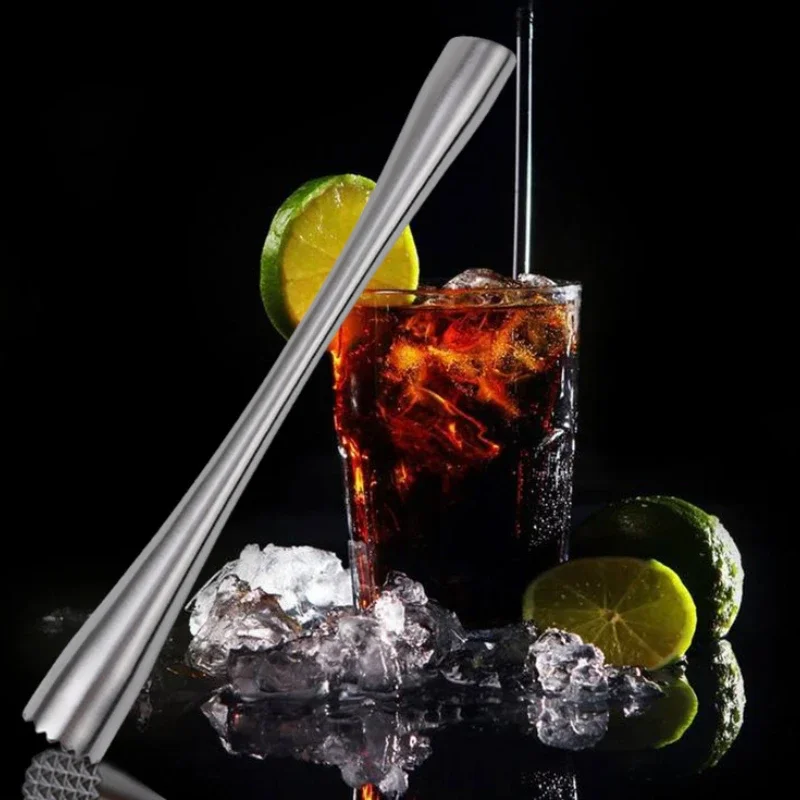 Stainless Steel Wine Mixing Stick Cocktail Muddler Shaker Crushing Hammer DIY Drink Fruit Muddler Crushed Ice Barware Tools