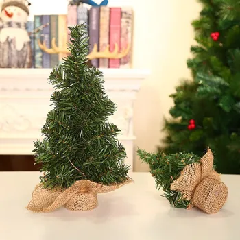 20/30/40CM Christmas Tree Desktop Mini Xmas Trees For Home Decoration Children DIY Handicraft New Year Christmas Ornament Gift