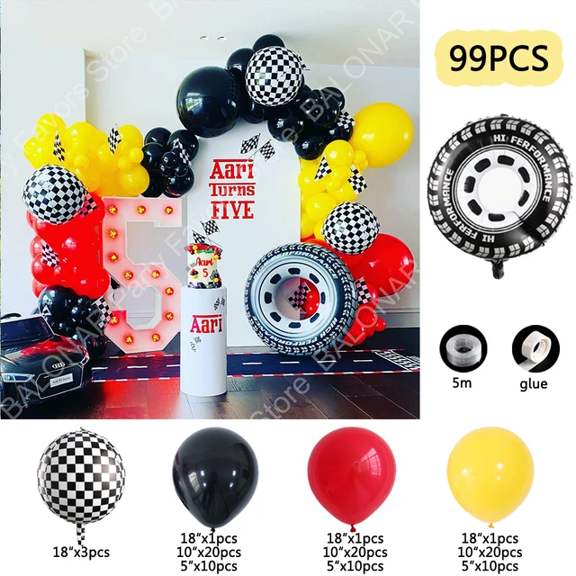 Kit D'arche De Ballons Rouge, Bleu Et Noir, 118 Pièces, Décoration De Fête  Sur Le