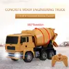 HUINA 1333 1/18 6CH Die-Cast Alloy Remote Control Mixer Engineering Car Toys Static Model Crawler Wheel Kids RC Truck Gift 2