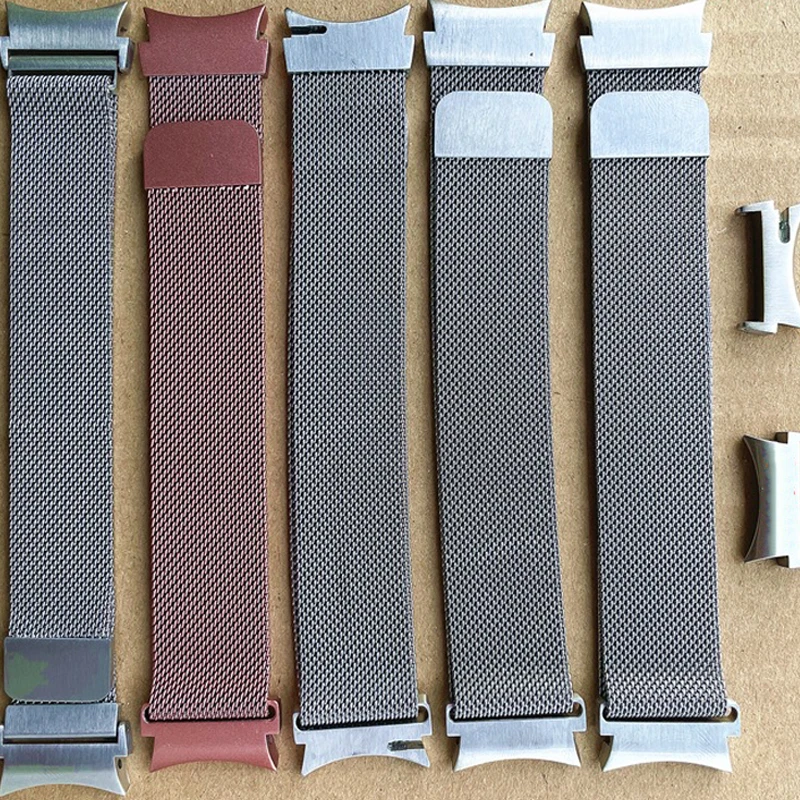 

New band for Samsung Galaxy Watch 4 Classic 46mm 42mm/Watch 4 44mm 40mm wrist strap Curved end Metal seamless band