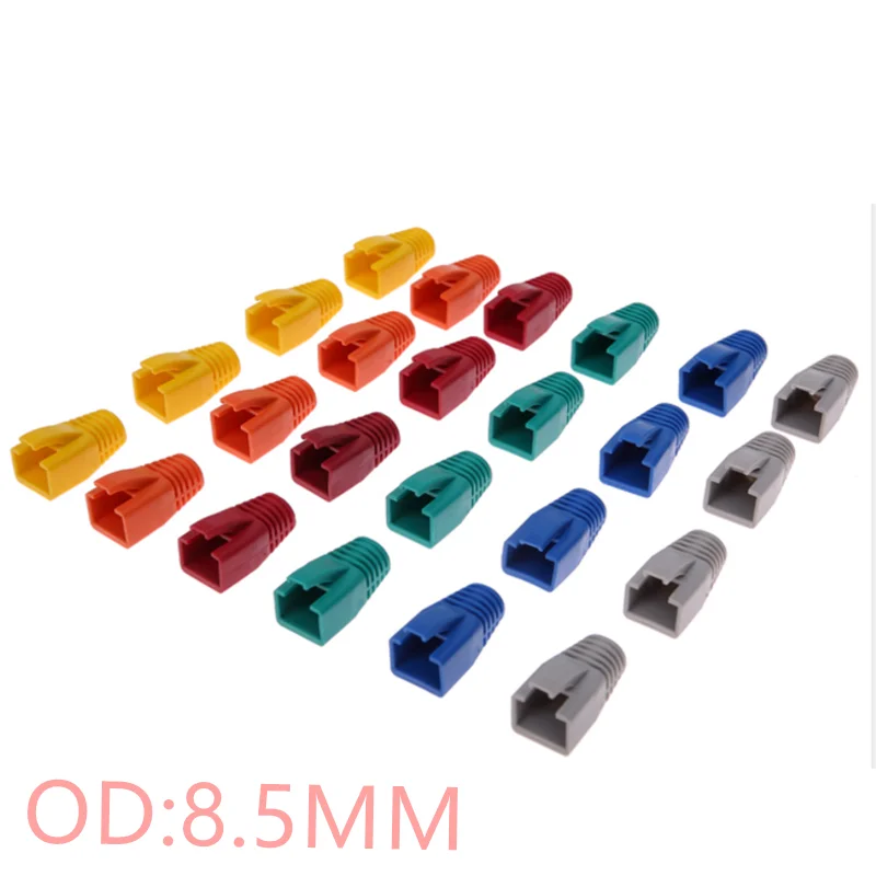 RJ45 Cat7 캡 Cat6a 네트워크 이더넷 케이블 커넥터 Cat 7 플러그 보호..