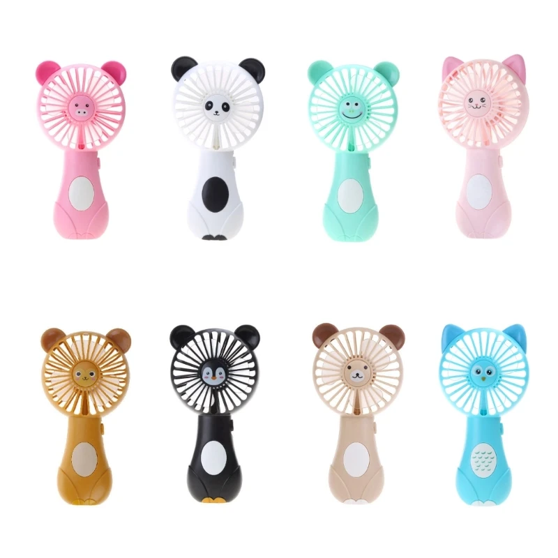 Portable Fan Mini Cooling Fans Design Powered by AA-Batteries Small Summer Cooler Sports Fan Ears