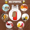 Mini Liquor Bottles Set 2 oz Small Plastic Spirit Bottles Mini Wine Bottles Plastic Alcohol Shot Bottles Party Favors 4