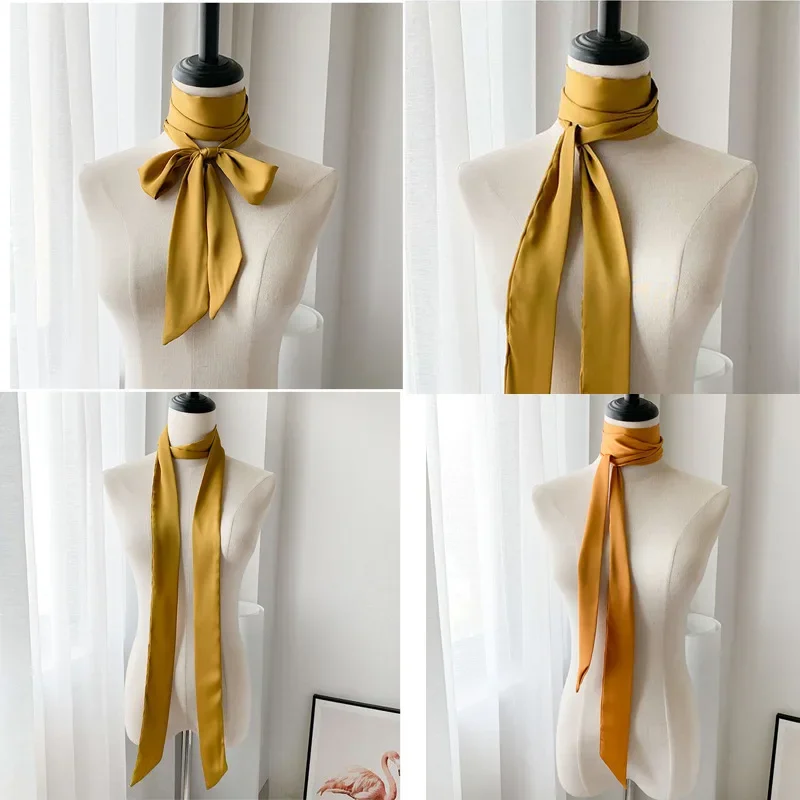 Elegant Silk Satin Hair Scarf for Women - Fashion Accessory for 2023