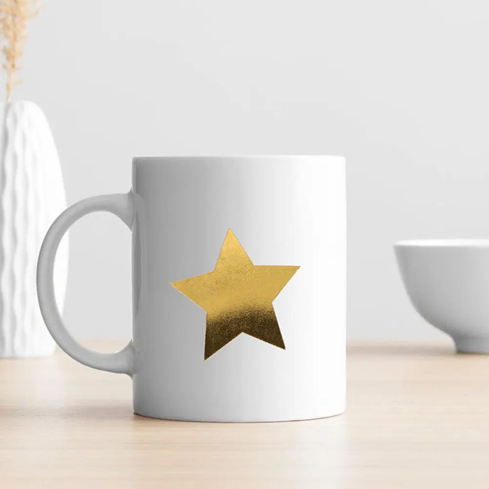 2 롤 스타 스티커 펜타그램 프린트 스티커 학생들을 위한 격려 보상 스티커 교사 교실 장식 미술 공예