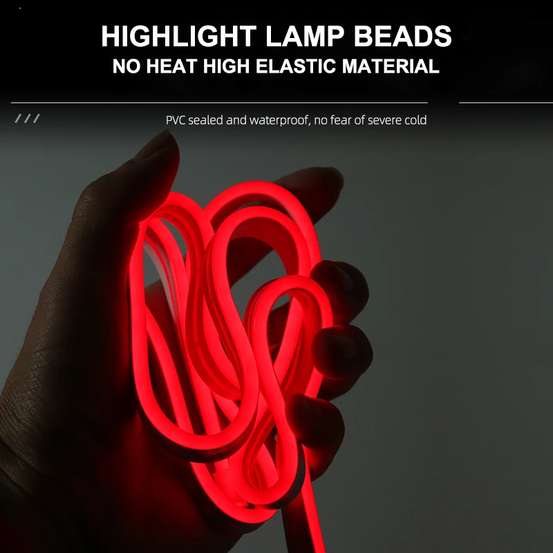 2M Waterproof Car Hood LED Light Strip 3