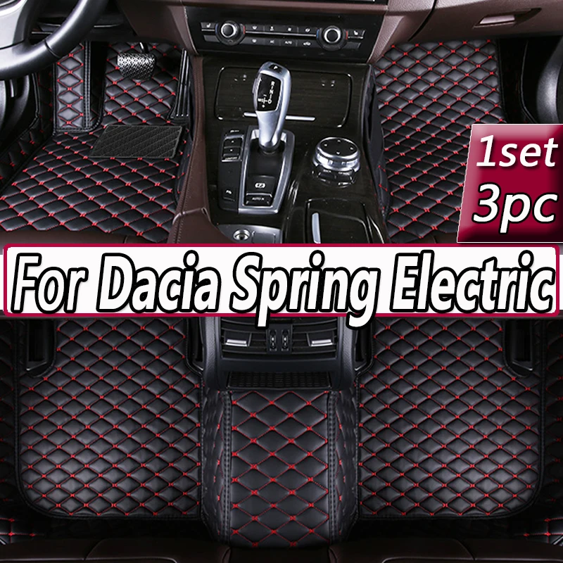 

Автомобильные коврики для Dacia Spring Electric Renault City K-ZE Renault Kwid E-Tech Electric 2021 ~ 2023, водонепроницаемые автомобильные аксессуары