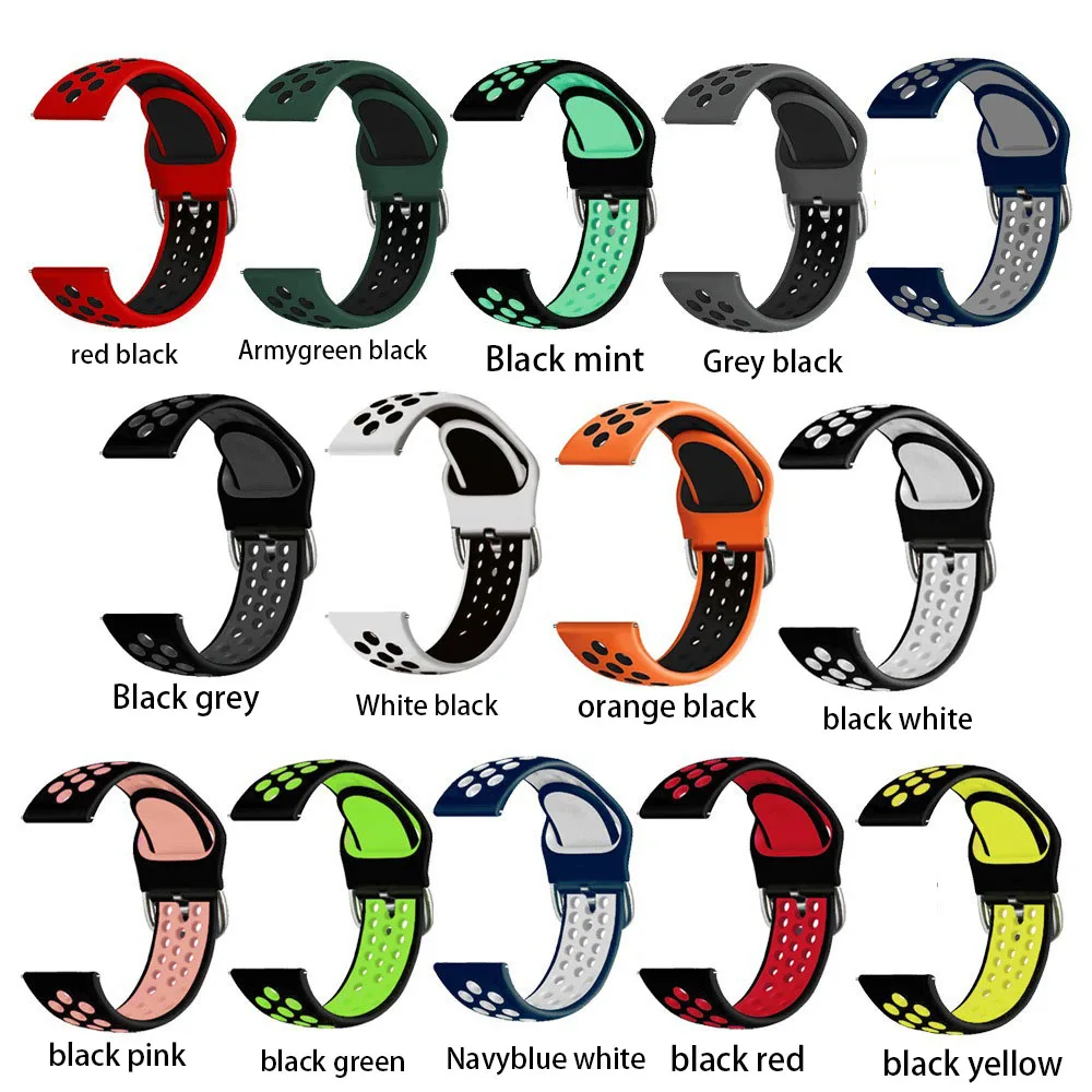 Amazfit GTR 4 3 용 GTR4 팔찌 22mm 손목 스트랩 Amazfit GTR 3 Pro/2/2e/47mm/Stratos 밴드 용 Smartwatch 실리콘 시계 밴드