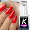 KODIES GEL Titanium Top Coat Gel Nail Polish Upgrade Super Shine Gel Top Finish  No Wipe Semi permanent UV Base Gel Foundation 6