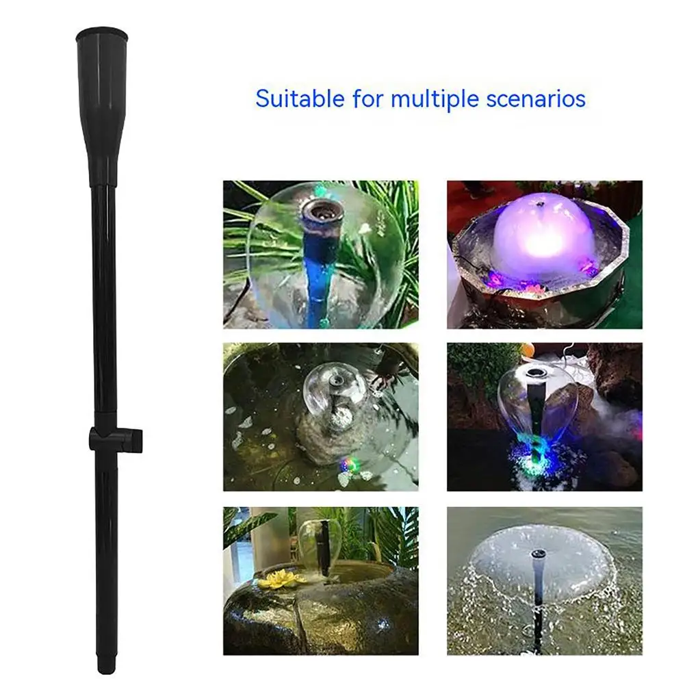 Fountain Nozzles 9pcs Fountain Pump Nozzle Set Adjustable Height Waterfall Sprinkler Spray Heads For Submersible Pump Water Outdoor Decorations