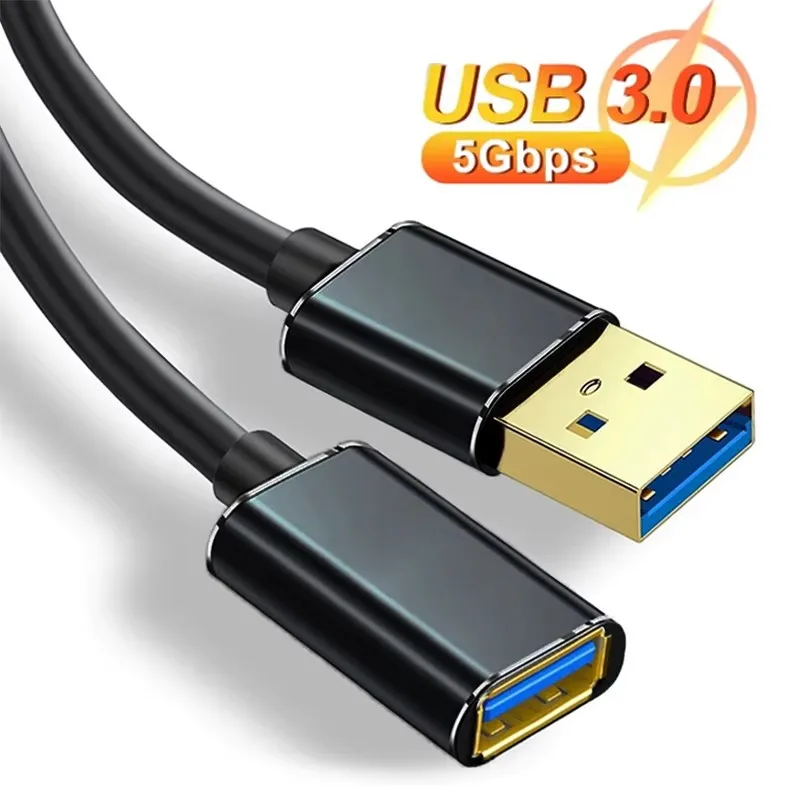 High-Speed USB Extension Cable - Male to Female, Various Lengths