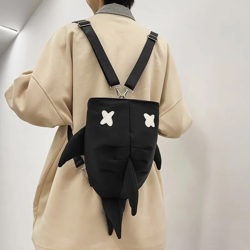 Black shark bag [length 20/width 13/height 31]