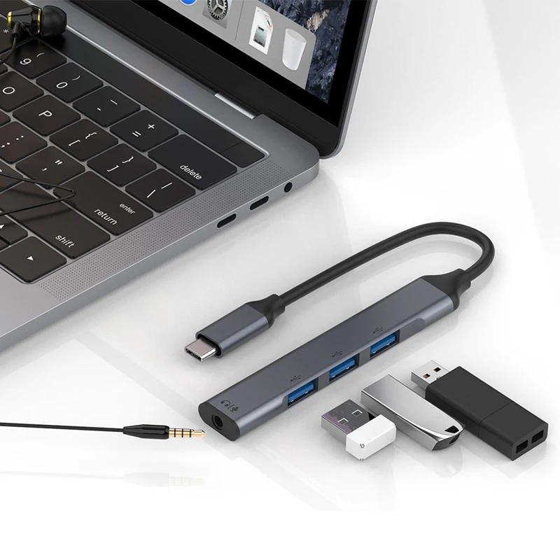 Adattatore Hub Usb-C Hub Di Gioco Plug And Play Laptop Dock Station Cavo Di Prolunga Espansione Computer Desktop Laptop Usb-C Converter