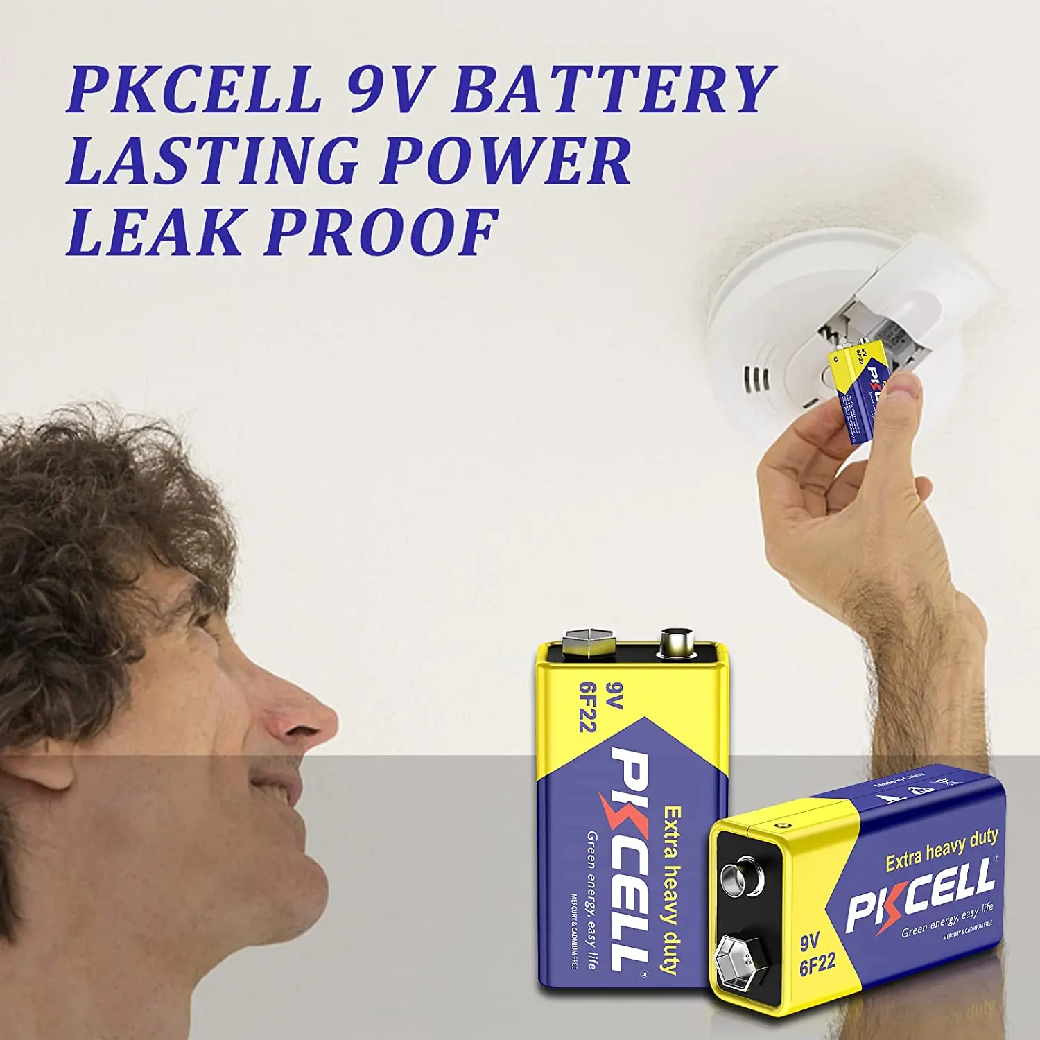 40PC 6F22 9V Battery Smoke Detectors 9V Batteries Equal to CR9V ER9V 6LR61 batteries Metal detector