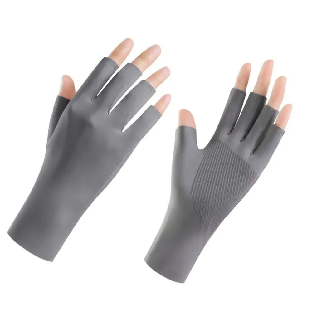 High Elasticity Sunscreen Gloves Radiation Proof Nail Uv Protection Nail Painting Gloves Breathability Protect Finger Skin sunscreen gloves nail art gloves