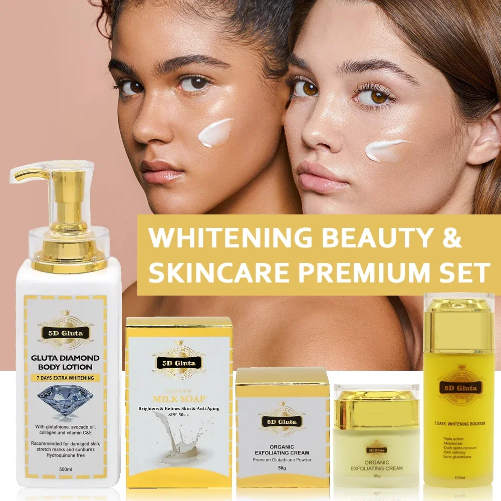 5D Gluta Whitening Skin Care Set Original Korean Cosmetics Skin Care Products for European and American Female Dark Skincare american polaris encoder hsd351024pa4 original and genuine products in stock