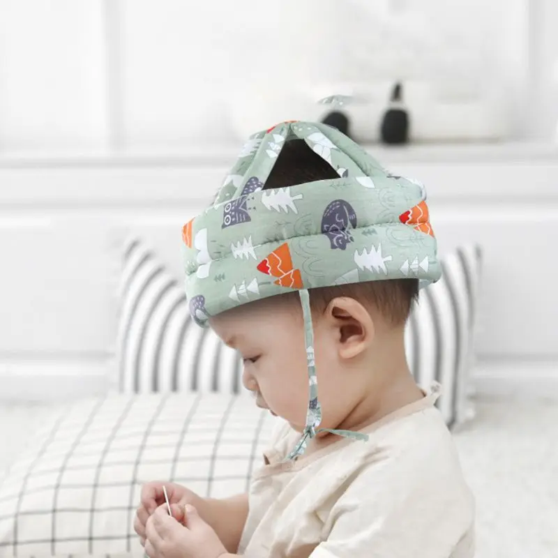 Baby Head Helmet Baby Collision Protective Cap Learning Walking Head Protective Cap Adjustable Child Safety Soft Helmet baby head helmet