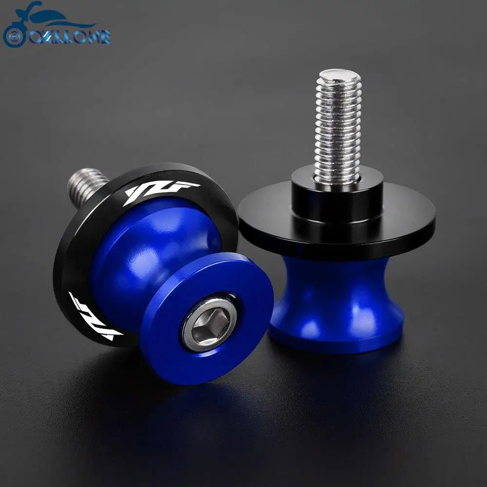 

For Yamaha YZF R1 R3 R6 R25 1999-2023 2022 2021 2020 2019 2018 2017 Motorcycle Accessories Swingarm Spools Slider Stand Screw M6