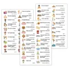 10sheets 200 Stickers Family Daily Routines Sentences for kid learning toy Chinese & English sticker labels montessori éducatifs 6