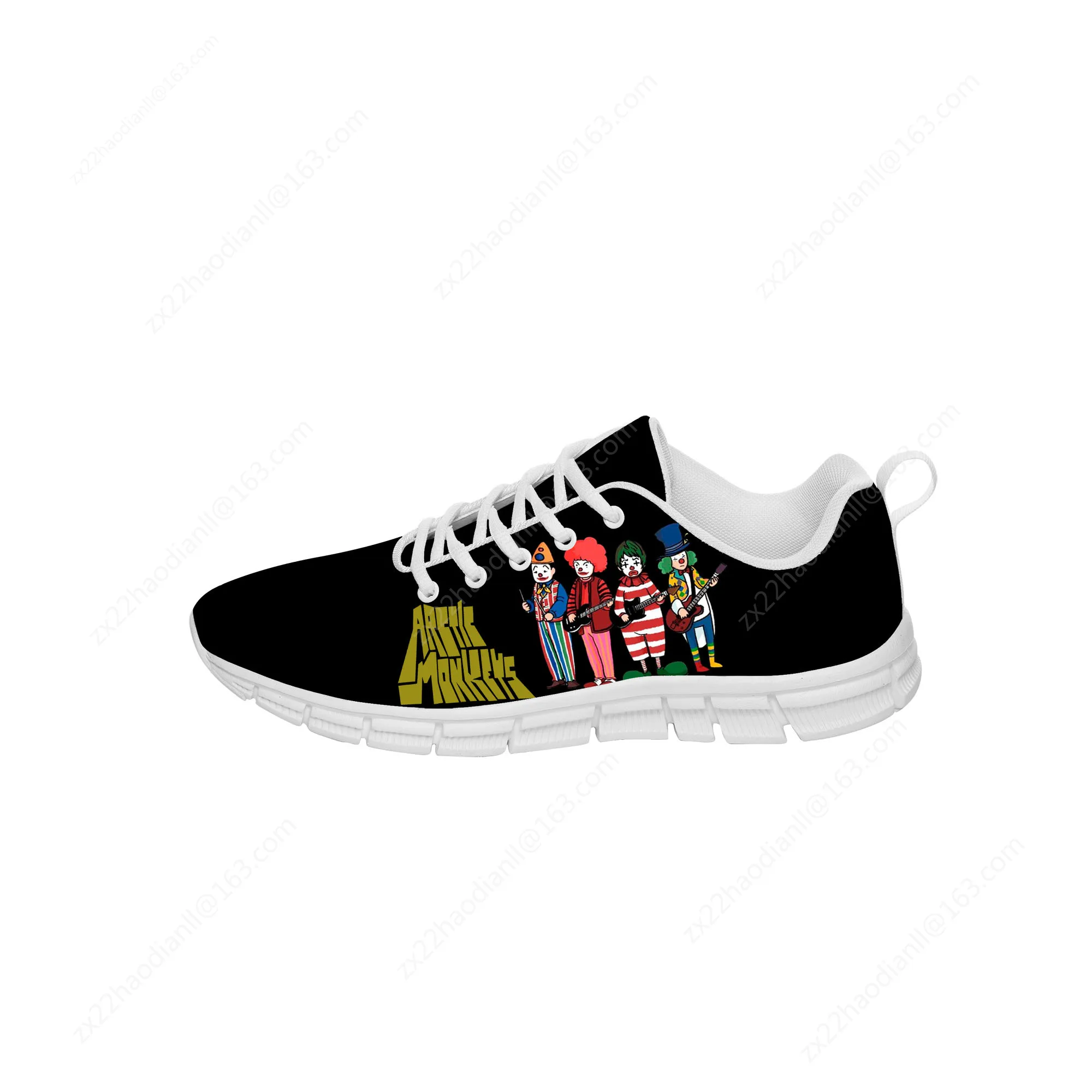 Arctic Monkeys Sneakers Mens Womens Teenager Casual Shoes Canvas Running Cloth Shoes 3D Print Breathable Lightweight shoe White