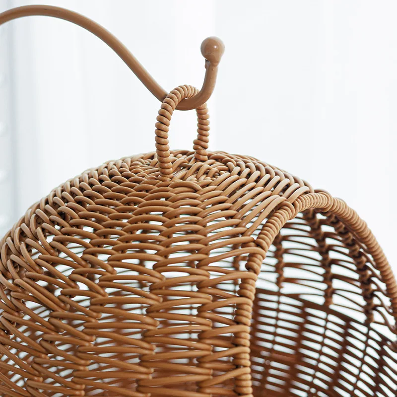 Rattan Cat Cage Household Small Apartment Cat Nest Hanging Basket Summer Semi-enclosed Four-season Universal Bed Villa