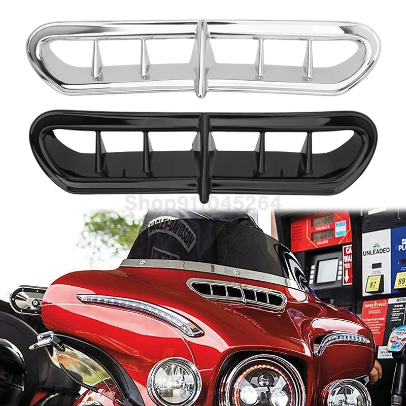 Motorcycle Fairing Vent Cover For Harley Touring Street Glide Ultra Classic 2014-2021