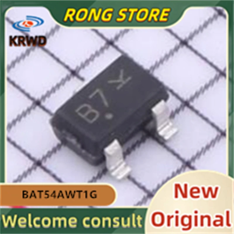

50 шт. B7 87 Новый и оригинальный чип IC SOT323 BAT54AWT1G BAT54AWT1 BAT54AW BAT54A