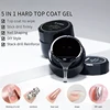 RSNAIL 5 IN 1 Japanese Hard Top Coat 15ml Rhinestones No Wipe Top Coat Efficient Function Adhesive Water Nail Art Gel DIY Design 1