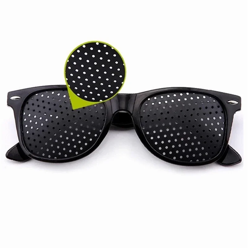 Occhiali correttivi indossabili per la cura della vista Miglioratore stenopeico stenopeico Occhiali con foro stenopeico Protezione per gli occhi anti-fatica Oculos De Grau - immagine 2