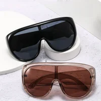 Lunettes de soleil de luxe surdimensionnées pour femmes et hommes, grandes lunettes de sport, tendance, UV400, nouvelle collection 4