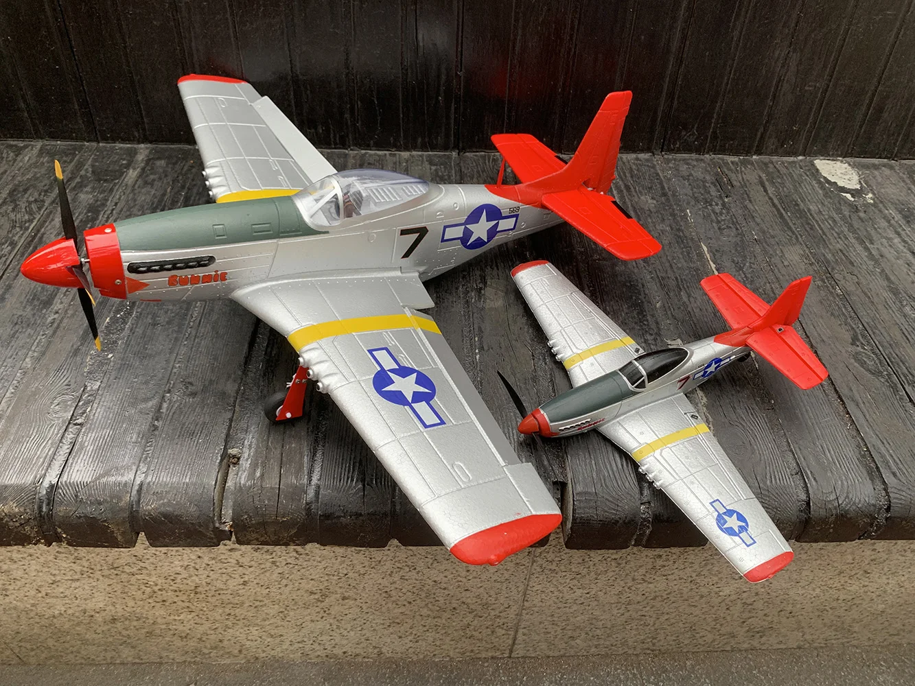 750MM  29.5" Large Remote Control Aircraft P51 P51D Mustang  4CH Aerobatic Fight Brushless RC Air Plane Glider For Adults Expert 2