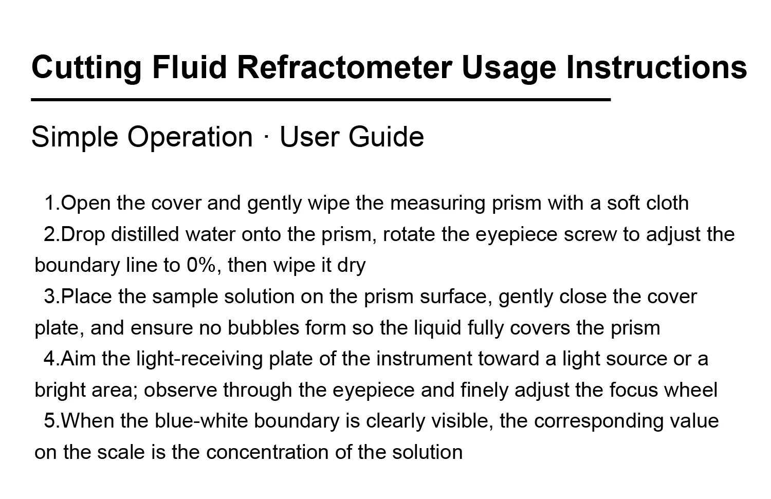 Handheld ATC Refractometer Coolant Concentration Meter Cutting Fluid Tester 0-10