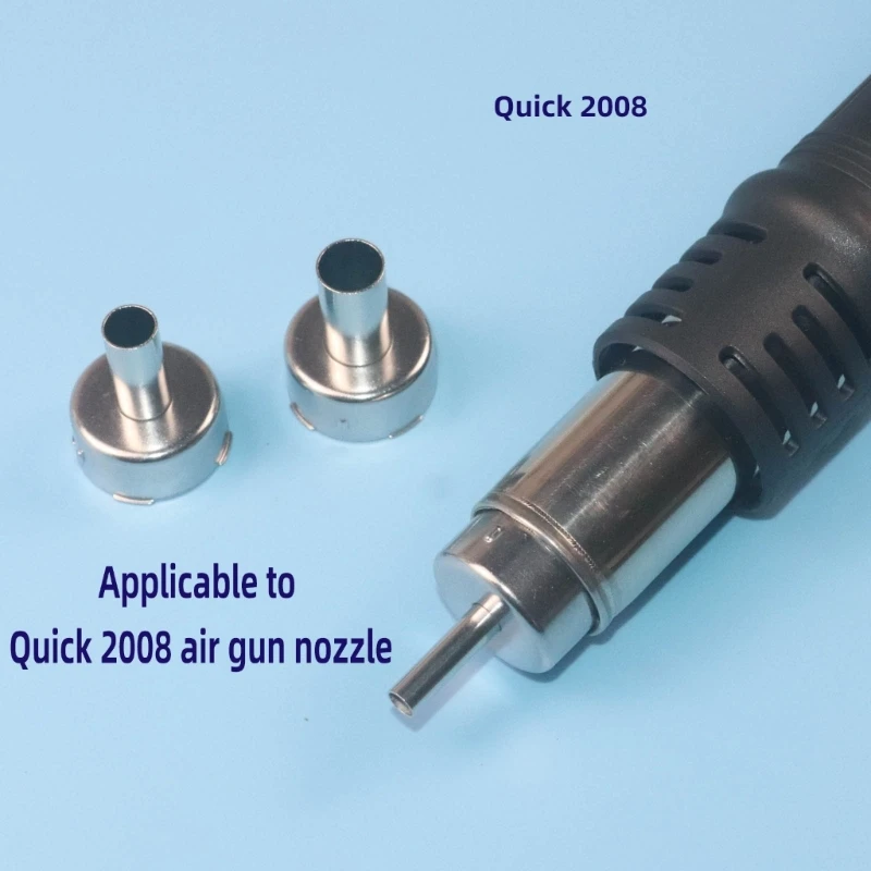 

Для QUICK 2008 858D 858A 705 станция для распайки горячим воздухом, термофены, головка, тепловые пушки, замена сопла мм, Прямая
