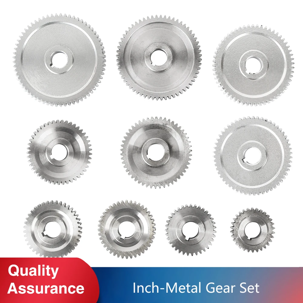 10pcs Metal Gear Set For Craftex Cx704 Grizzly G8688 Compact 9 Jet Bd6