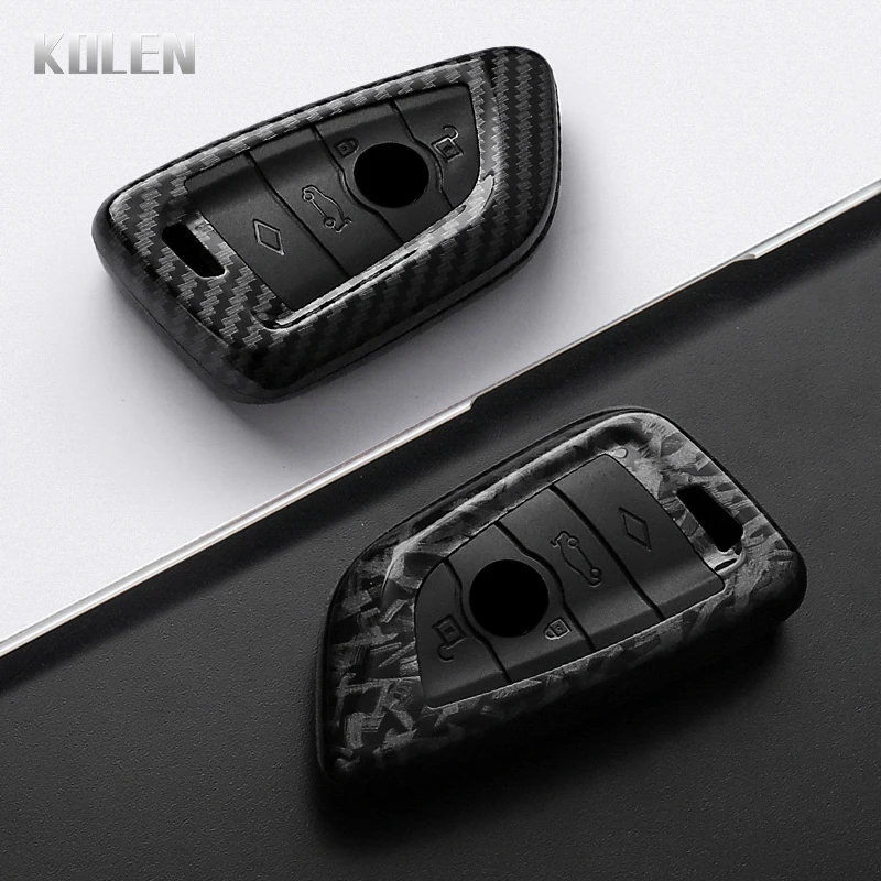 ABS Carbon Fiber Style Car Key Case Cover For BMW X1 X3 X5 X6 X7 1 3 5 6 7 Series G20 G30 G11 F15 F16 G01 G02 F48 Accessories ABS Carbon Fiber Style Car Key Case Cover For BMW X1 X3 X5 X6 X7 1 3 5 6 7 Series G20 G30 G11 F15 F16 G01 G02 F48 Accessories