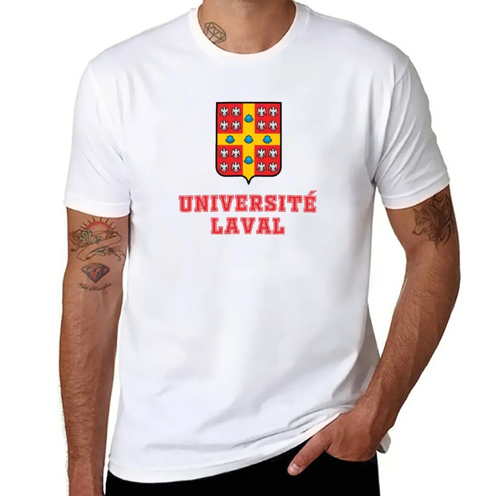 

Université Laval T-Shirt boys whites summer clothes plain black t shirts men